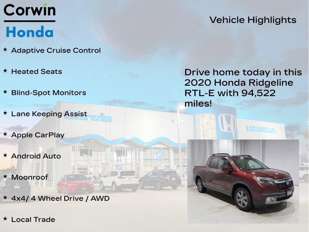 Used 2020 Honda Ridgeline RTL-E image 6