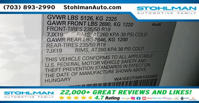 Used 2022 Audi Q3 2.0T Premium Plus w/ Premium Plus Package image 41