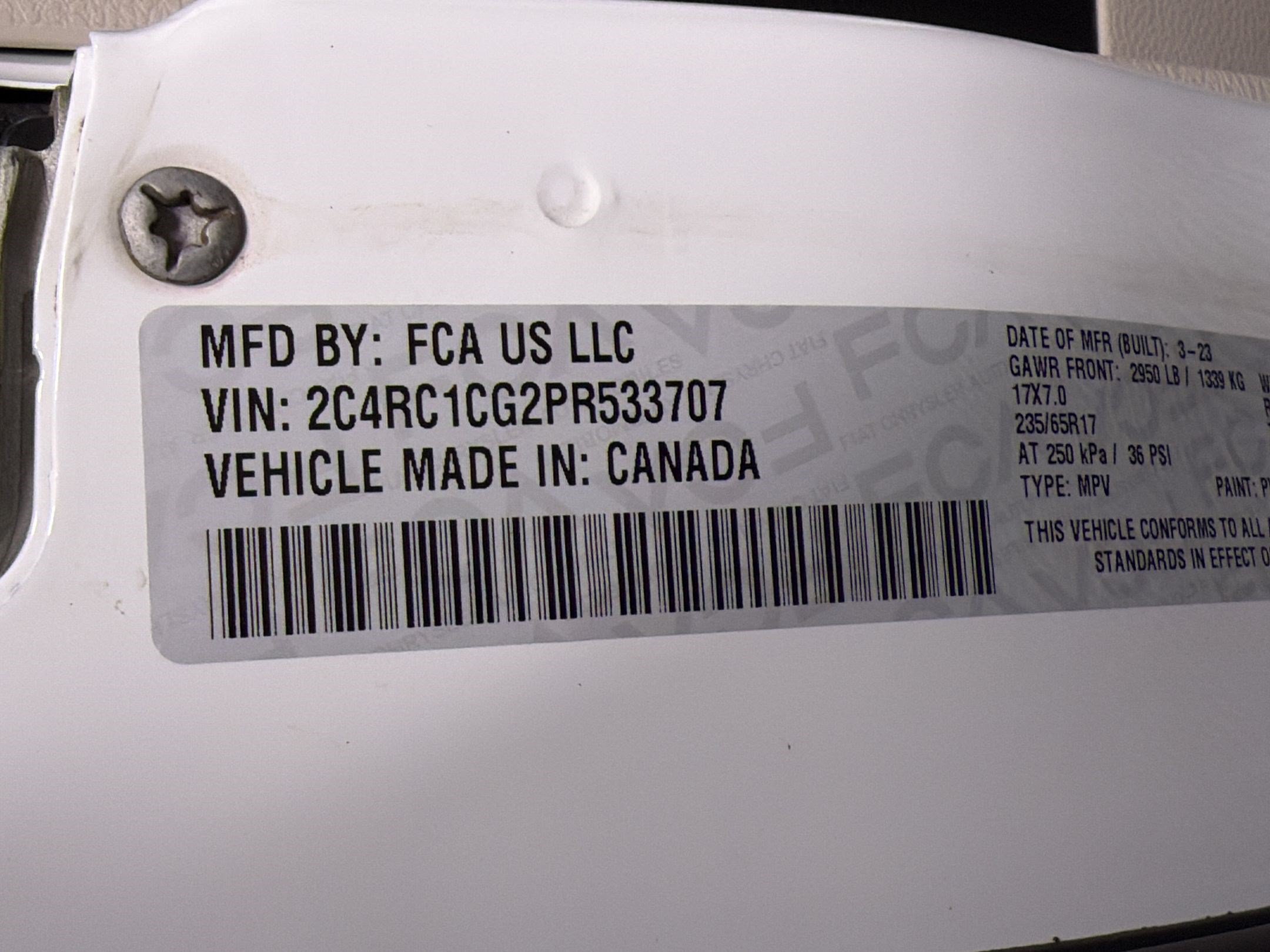Used 2023 Chrysler Voyager LX FWD image 16