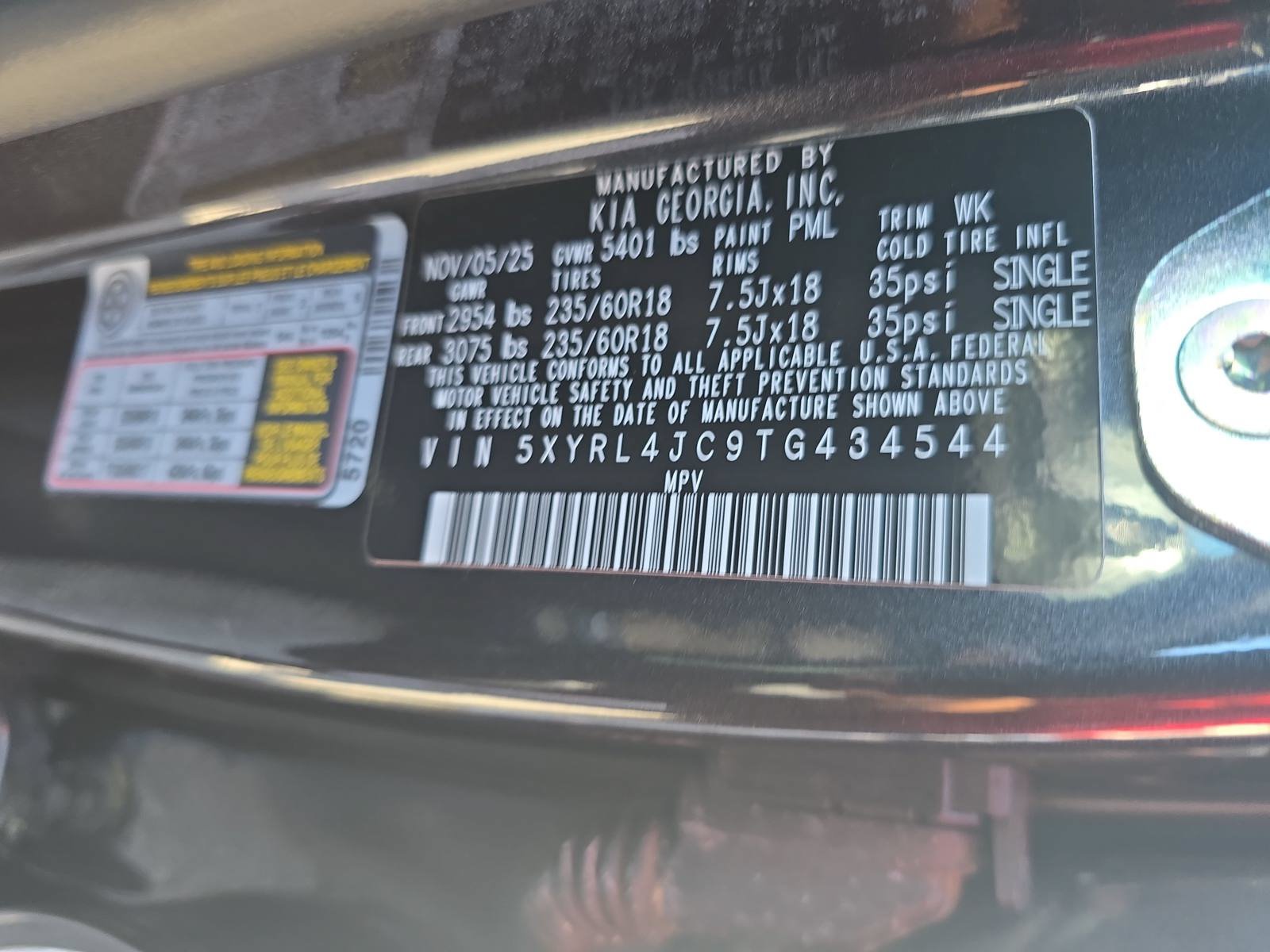 New 2026 Kia Sorento S w/ S Panoramic Sunroof Package FWD image 35