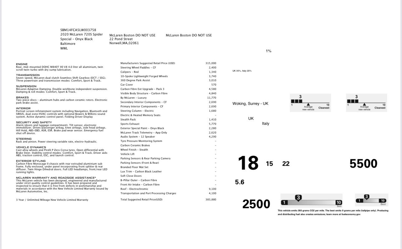 Used 2020 McLaren 720S Luxury image 37