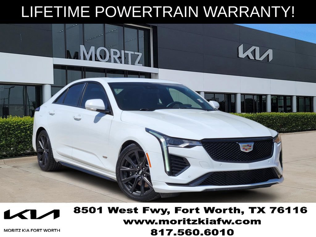Used 2022 Cadillac CT4 V w/ Navigation Package RWD image 1
