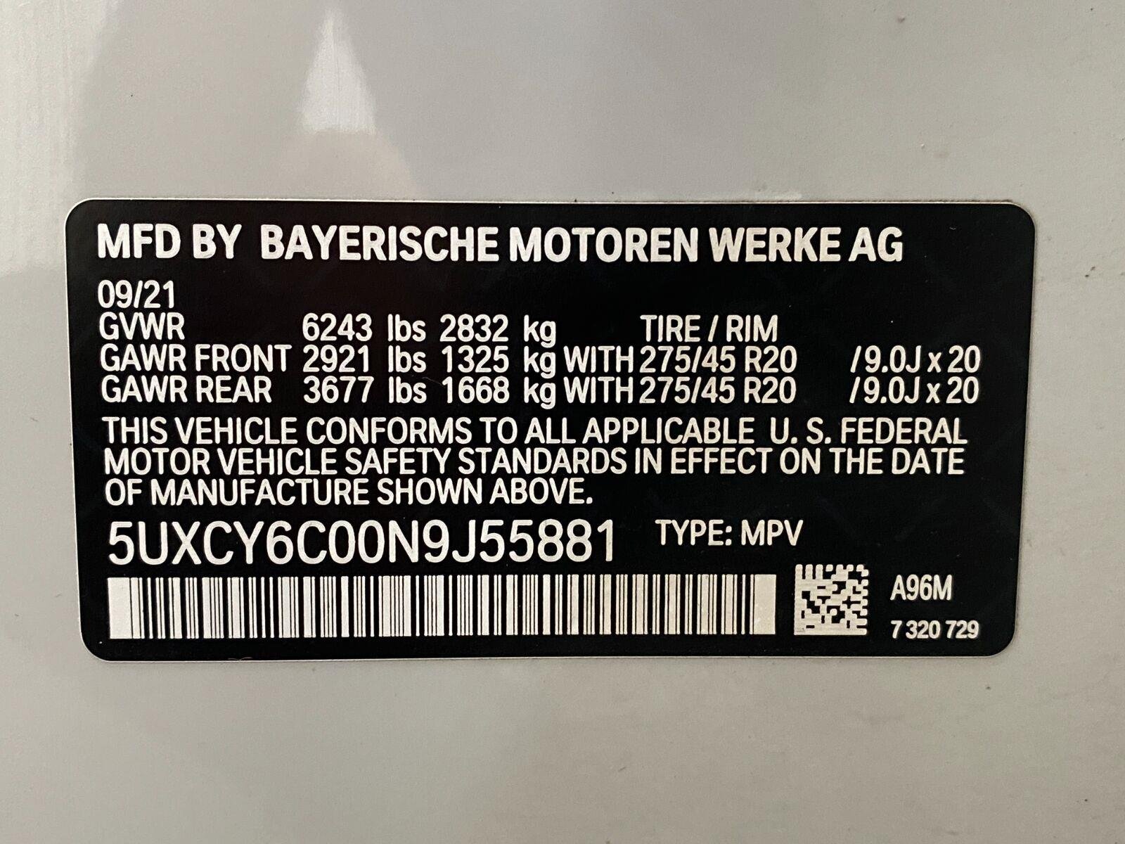 Used 2022 BMW X6 xDrive40i w/ Executive Package AWD/4WD image 32