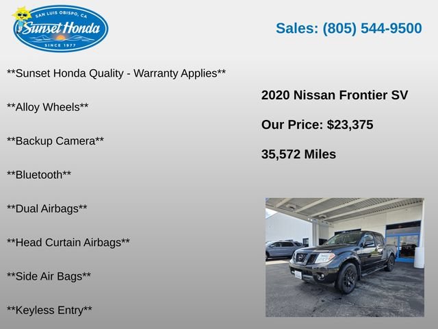 Used 2020 Nissan Frontier SV w/ Midnight Edition Floor Mats RWD image 5