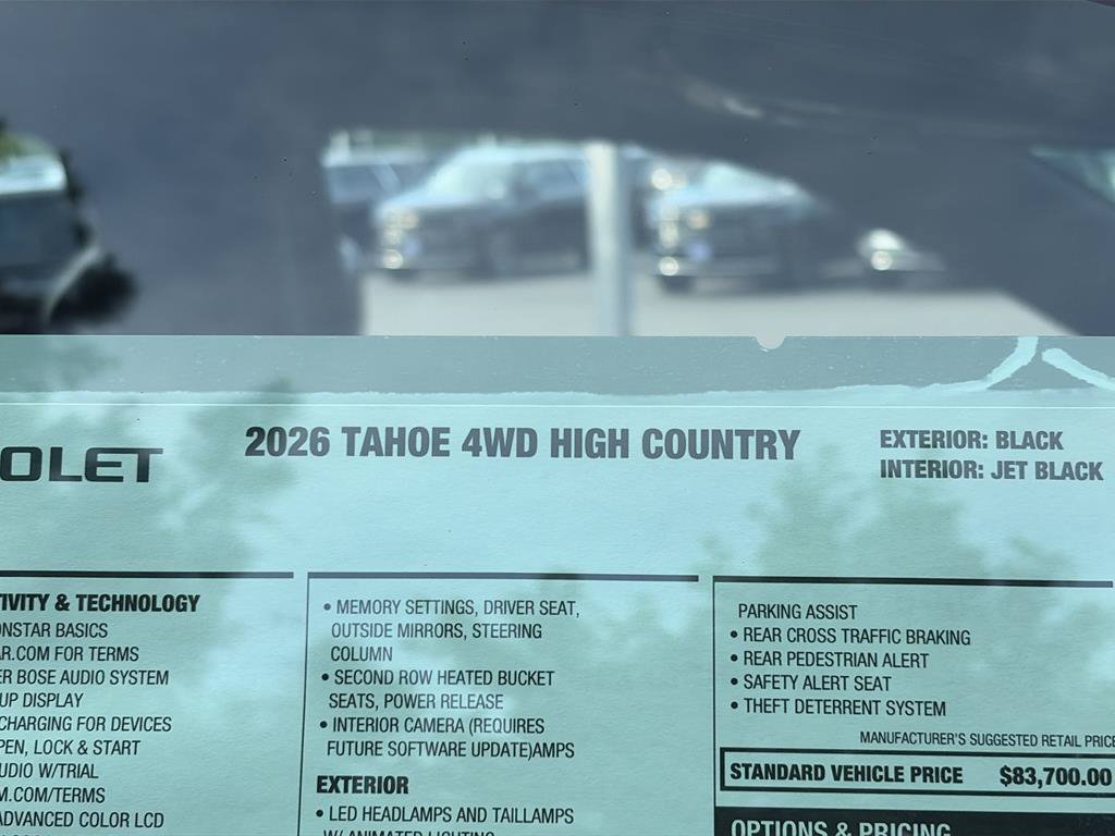 New 2026 Chevrolet Tahoe High Country AWD/4WD image 35