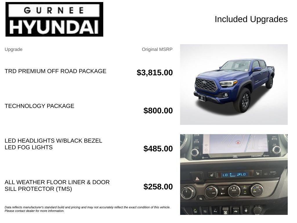 Used 2023 Toyota Tacoma TRD Off-Road w/ TRD Premium Off Road Package AWD/4WD image 4