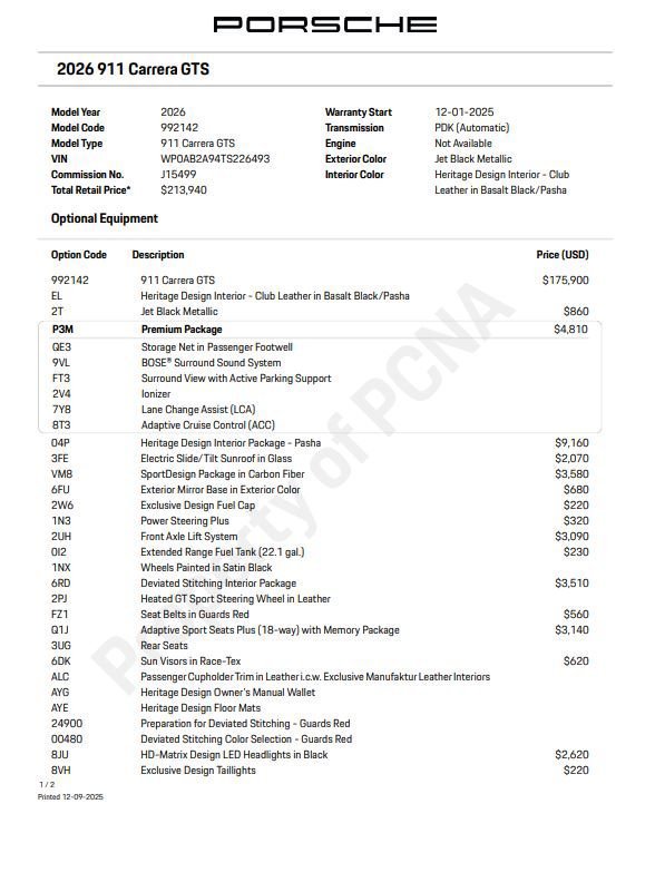 New 2026 Porsche 911 Carrera GTS RWD image 6
