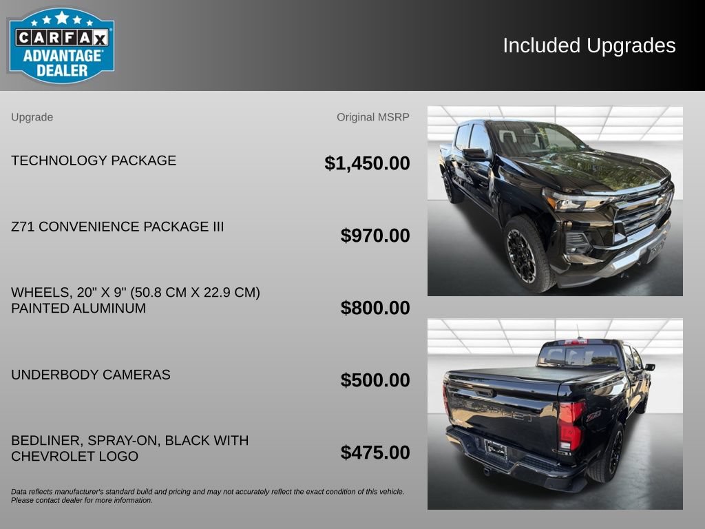Used 2026 Chevrolet Colorado Z71 w/ Technology Package AWD/4WD image 3
