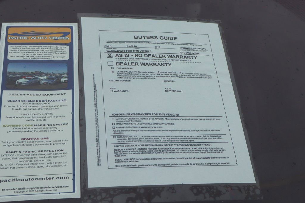 Used 2016 Ford F650 2WD Crew Cab Super Duty image 62