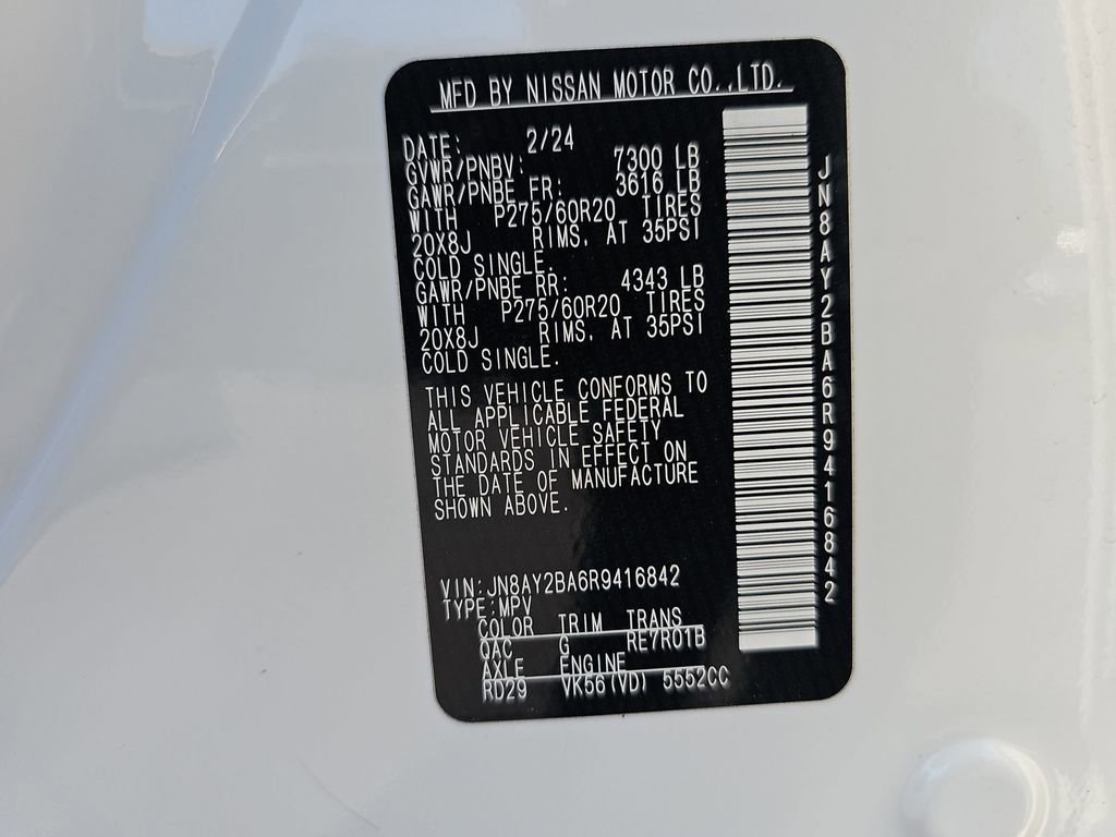 Used 2024 Nissan Armada SL w/ Captain's Chairs Package image 39