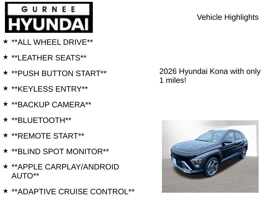 New 2026 Hyundai Kona SEL Premium image 8