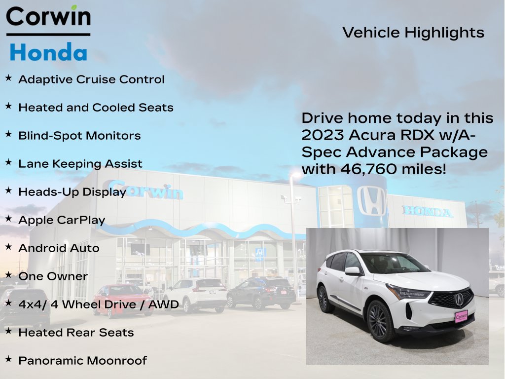 Used 2023 Acura RDX w/ Advance Package AWD/4WD image 6