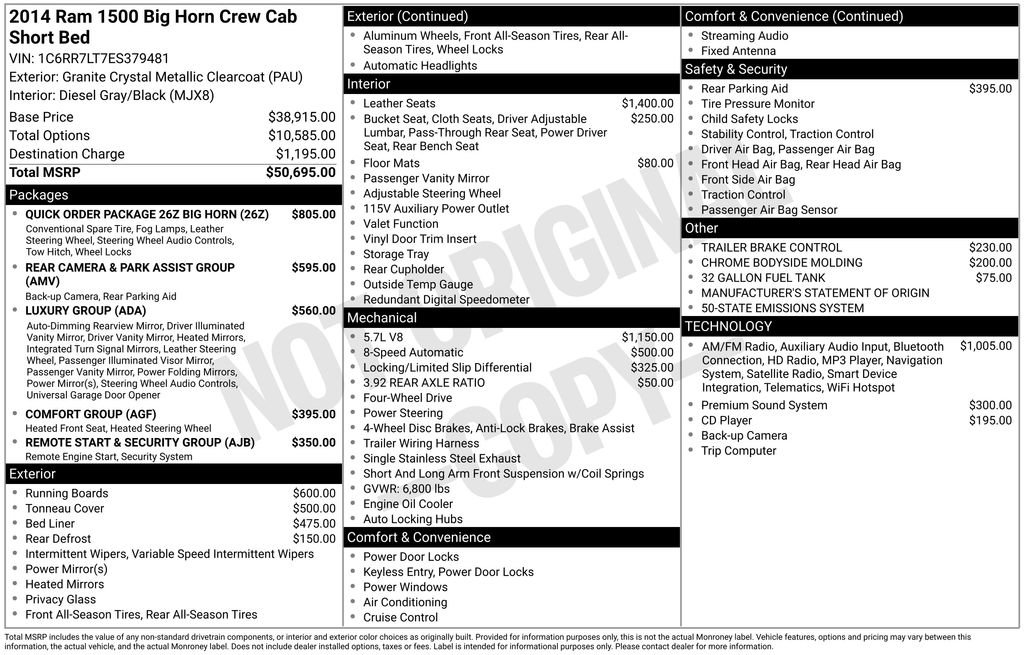 Used 2014 RAM 1500 Big Horn image 34