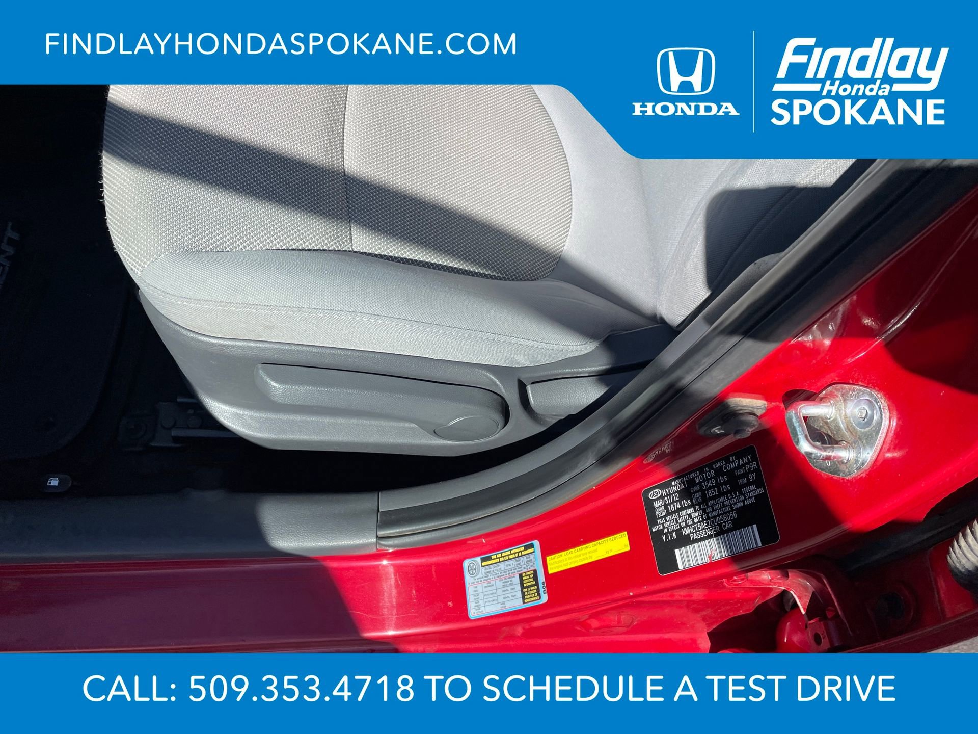 Used 2012 Hyundai Accent GS FWD image 8