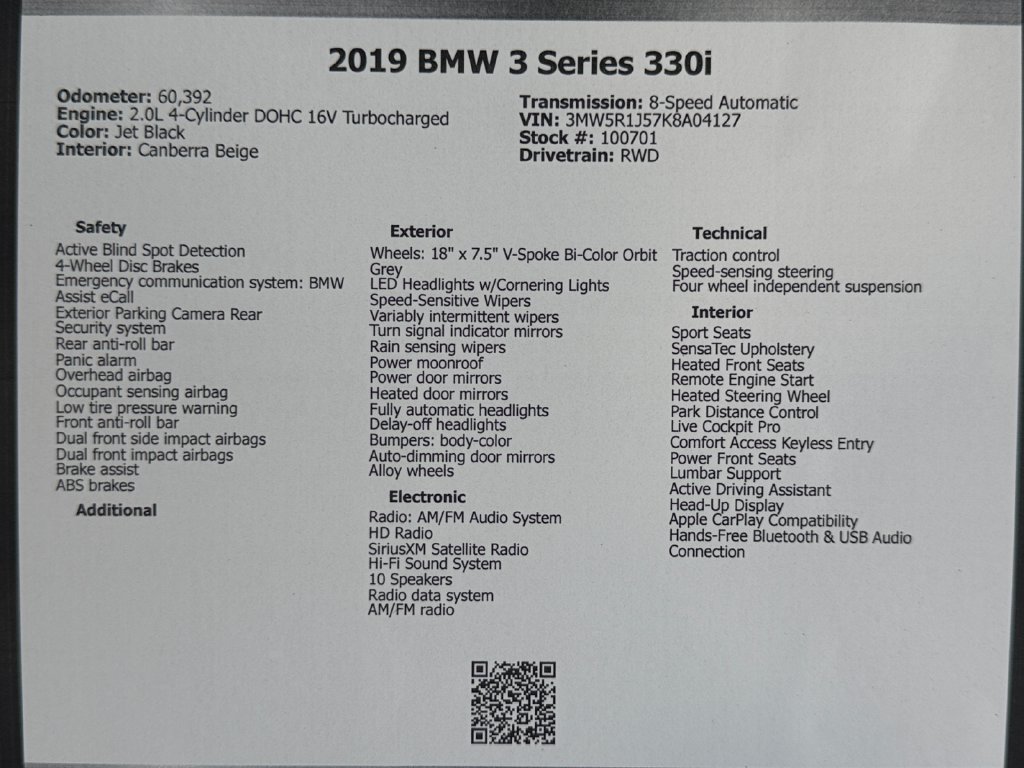 Used 2019 BMW 330i Sedan w/ Premium Package RWD image 49