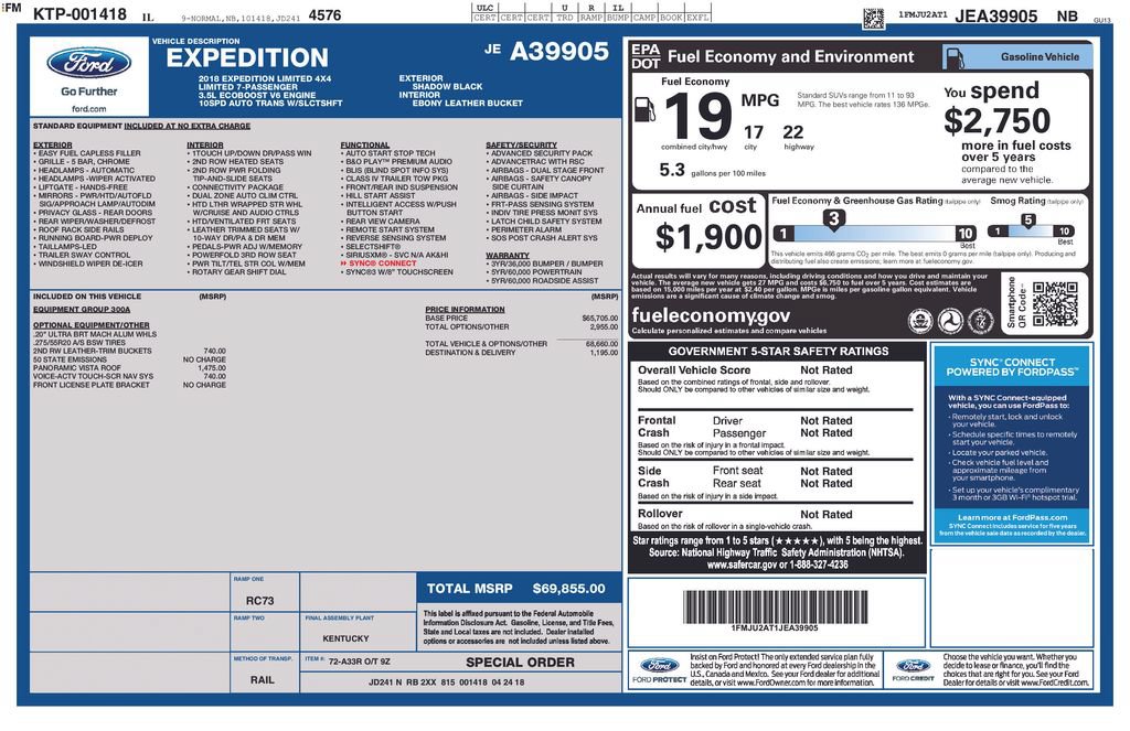 Used 2018 Ford Expedition Limited AWD/4WD image 10