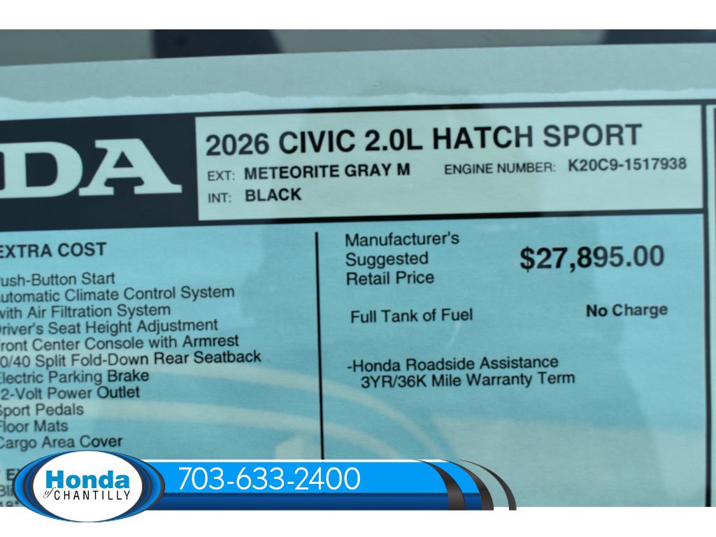 New 2026 Honda Civic Sport image 33