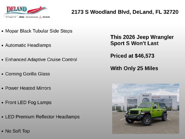 New 2026 Jeep Wrangler Unlimited Sport AWD/4WD image 39