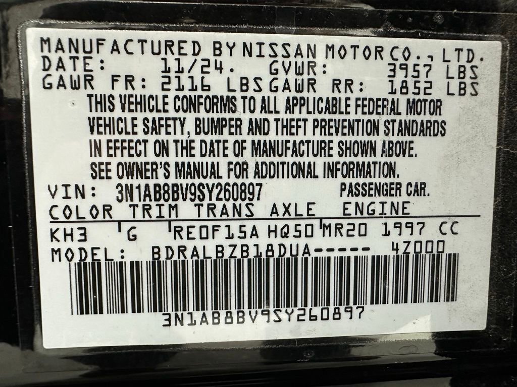 Used 2025 Nissan Sentra S w/ Lighting Package image 11