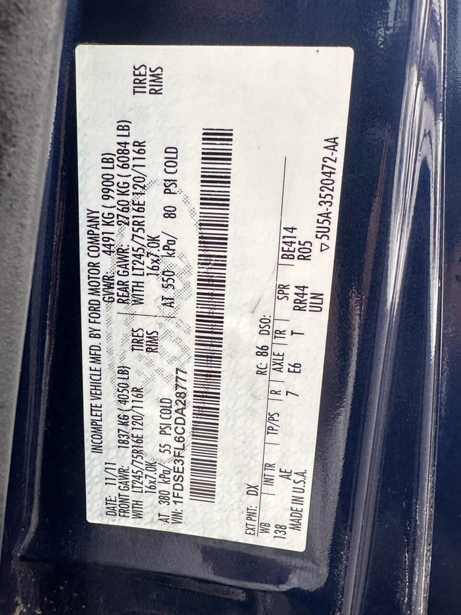 Used 2012 Ford E-350 and Econoline 350 Super Duty w/ PWR Locks & Windows Group image 22