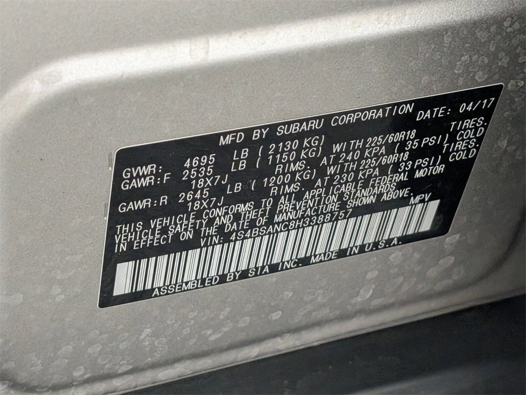 Used 2017 Subaru Outback 2.5i Limited image 17