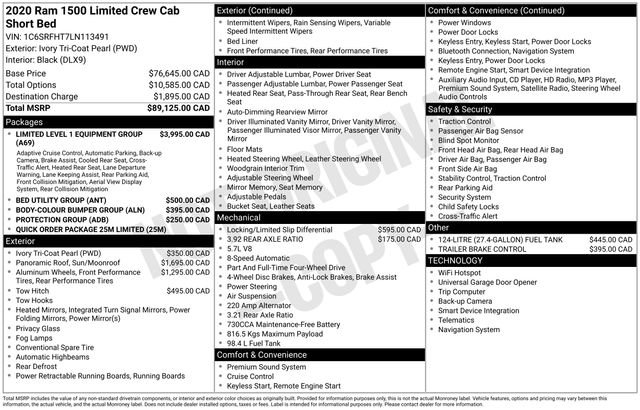 Used 2020 RAM 1500 Limited image 31