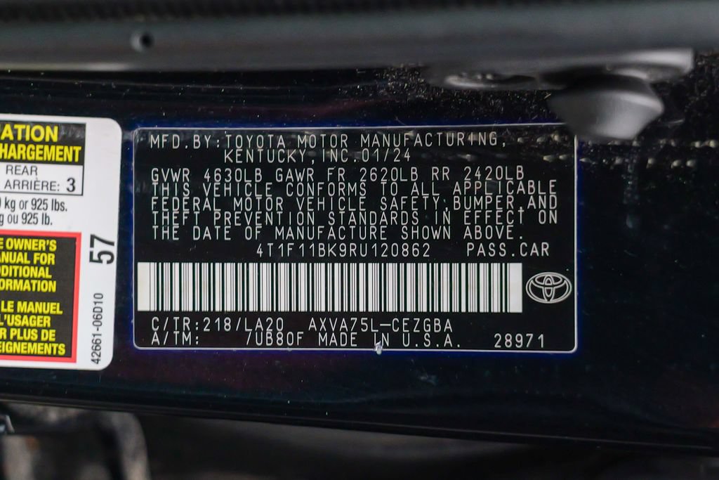 Used 2024 Toyota Camry XLE w/ Navigation Package AWD/4WD image 52