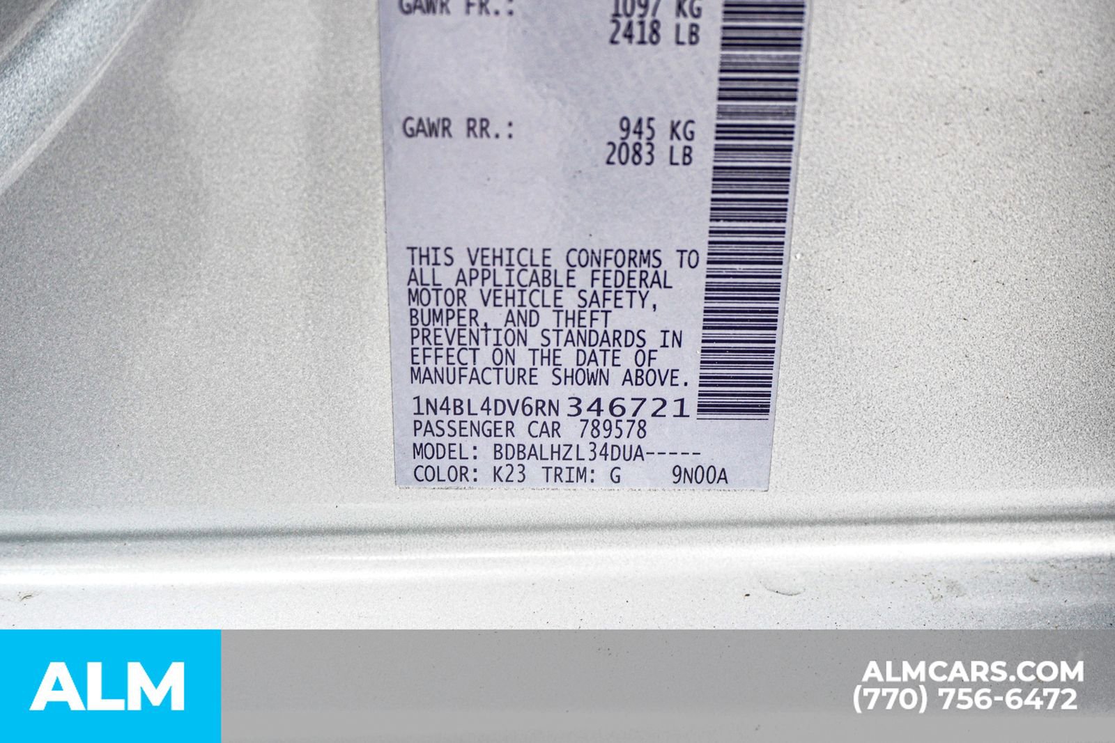 Used 2024 Nissan Altima 2.5 SV image 64