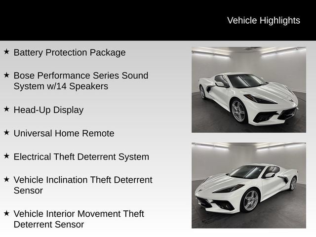 Used 2025 Chevrolet Corvette Stingray Preferred Cpe w/ Battery Protection Package RWD image 20