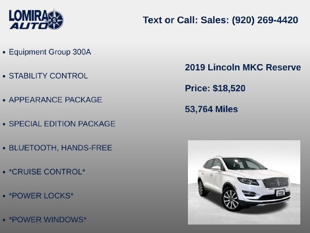 Used 2019 Lincoln MKC Reserve AWD/4WD image 8