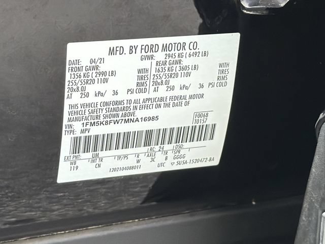 Used 2021 Ford Explorer Limited w/ Hybrid Equipment Group 310A AWD/4WD image 36