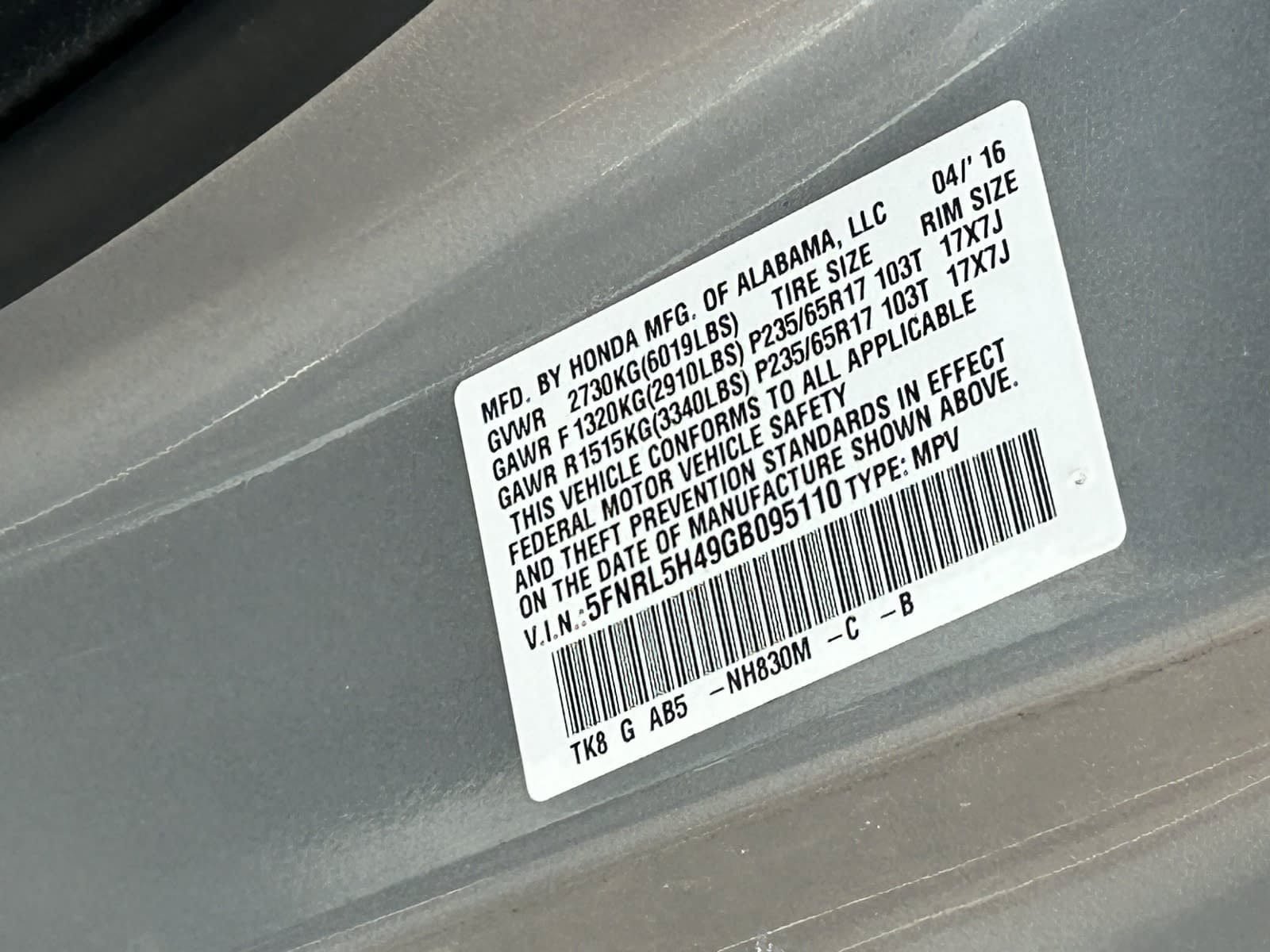 Used 2016 Honda Odyssey EX image 33