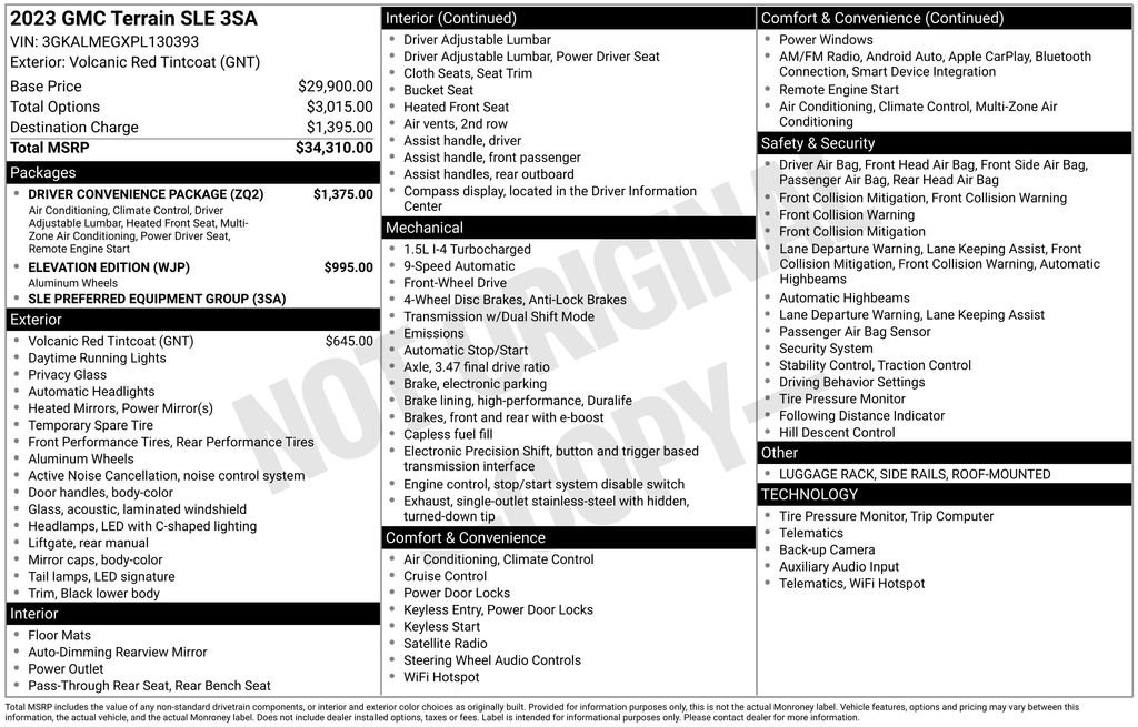 Used 2023 GMC Terrain SLE w/ Driver Convenience Package image 13