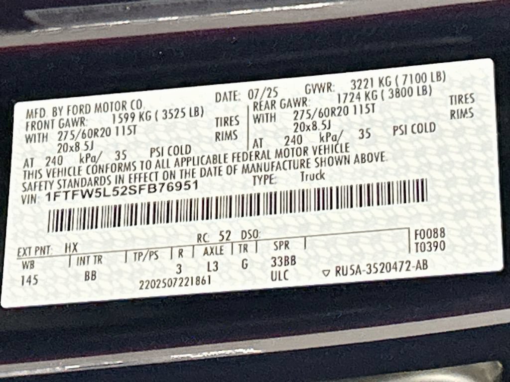 Used 2025 Ford F150 Lariat w/ Equipment Group 501A Mid AWD/4WD image 31