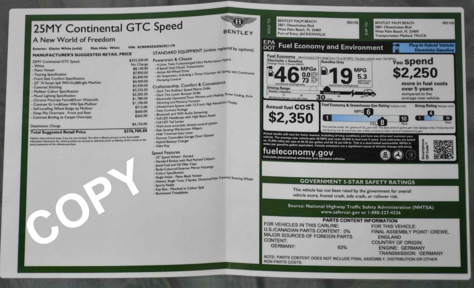 Used 2025 Bentley Continental GT Speed AWD/4WD image 21