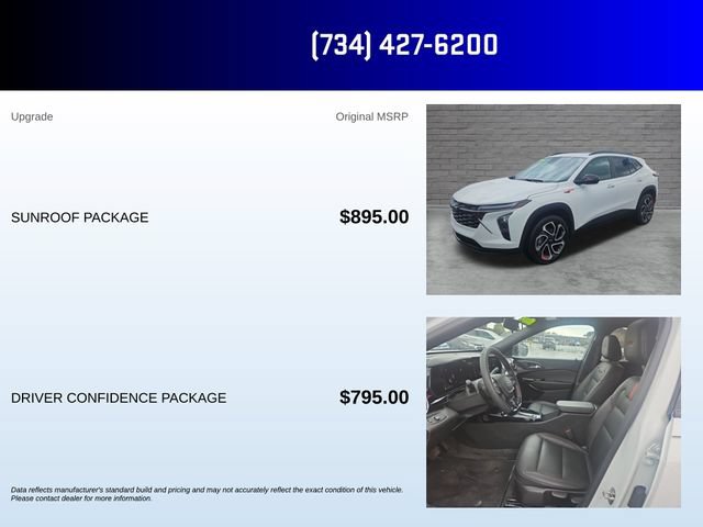 Used 2024 Chevrolet Trax RS w/ Sunroof Package FWD image 5