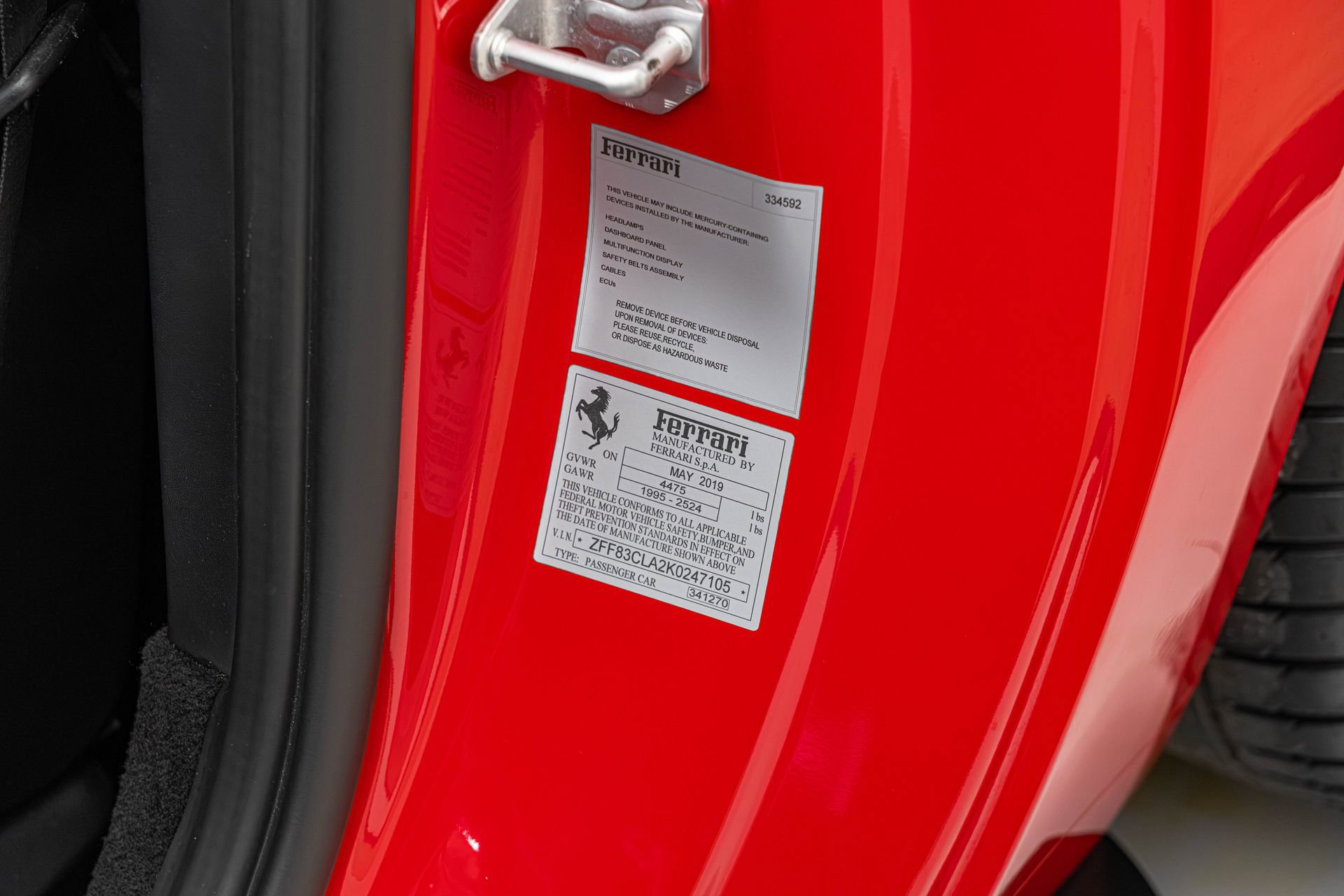 Certified 2019 Ferrari 812 Superfast RWD image 24