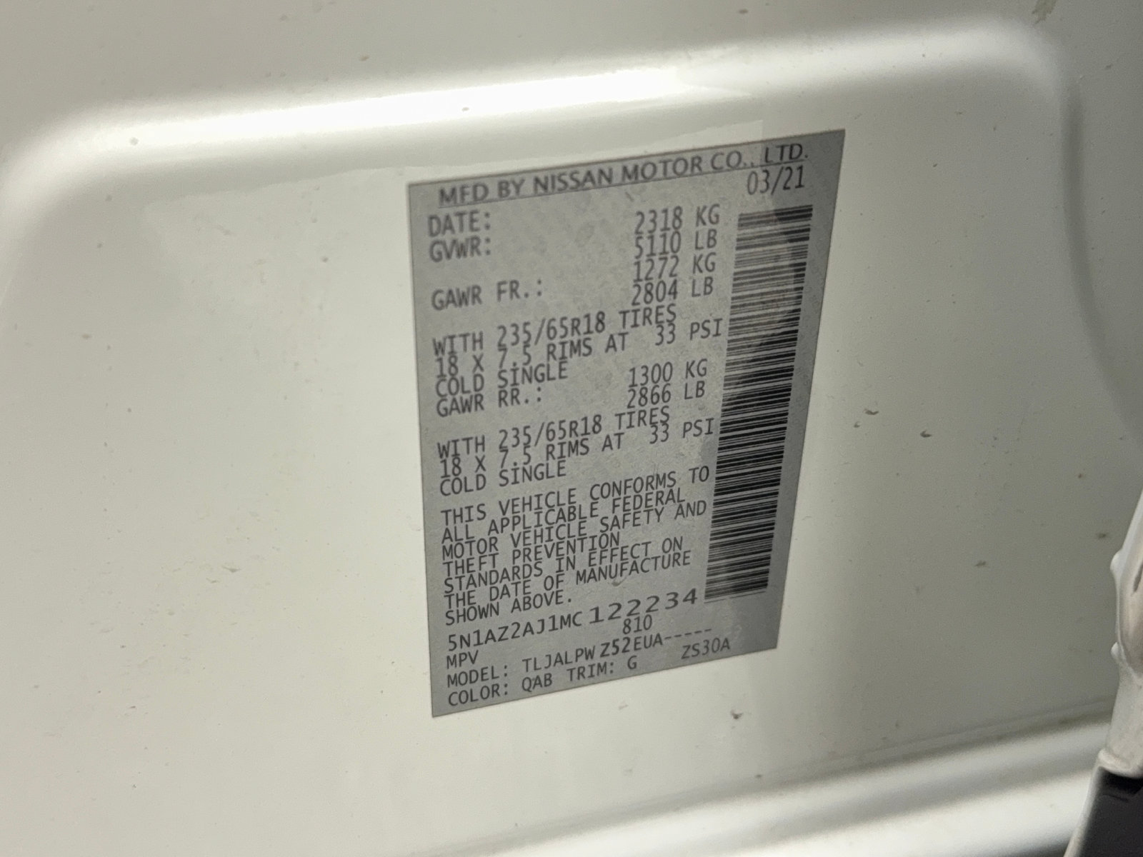 Used 2021 Nissan Murano S FWD image 55