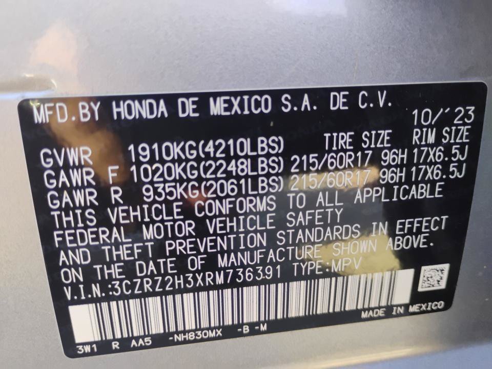 Certified 2024 Honda HR-V LX image 35
