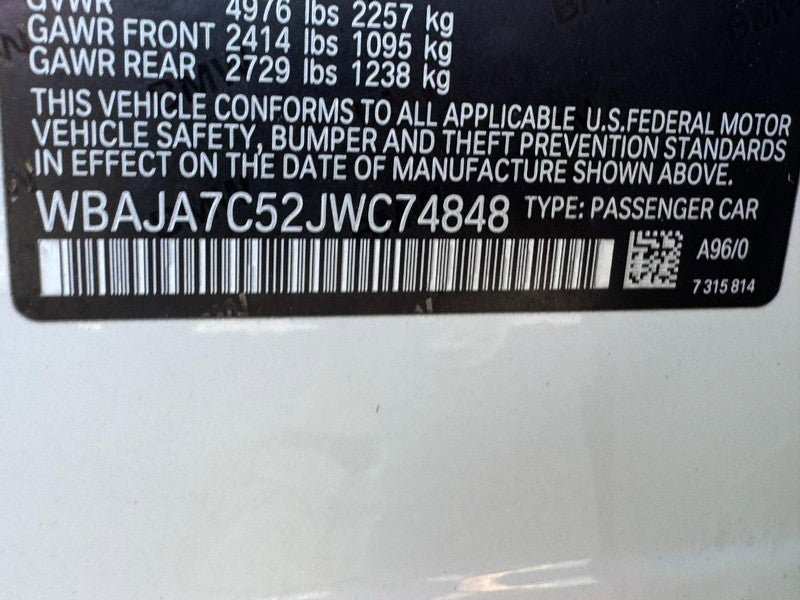 Used 2018 BMW 530i xDrive AWD/4WD image 30
