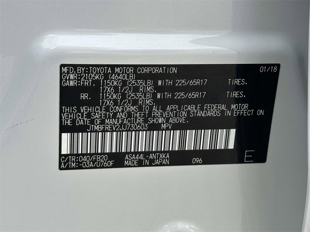 Certified 2018 Toyota RAV4 LE w/ All Weather Liner Package image 27