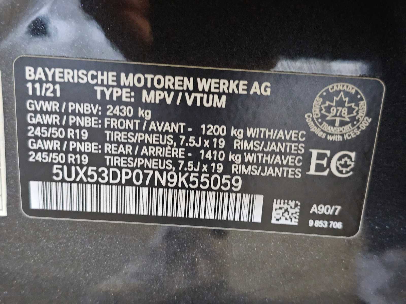 Used 2022 BMW X3 xDrive30i image 45