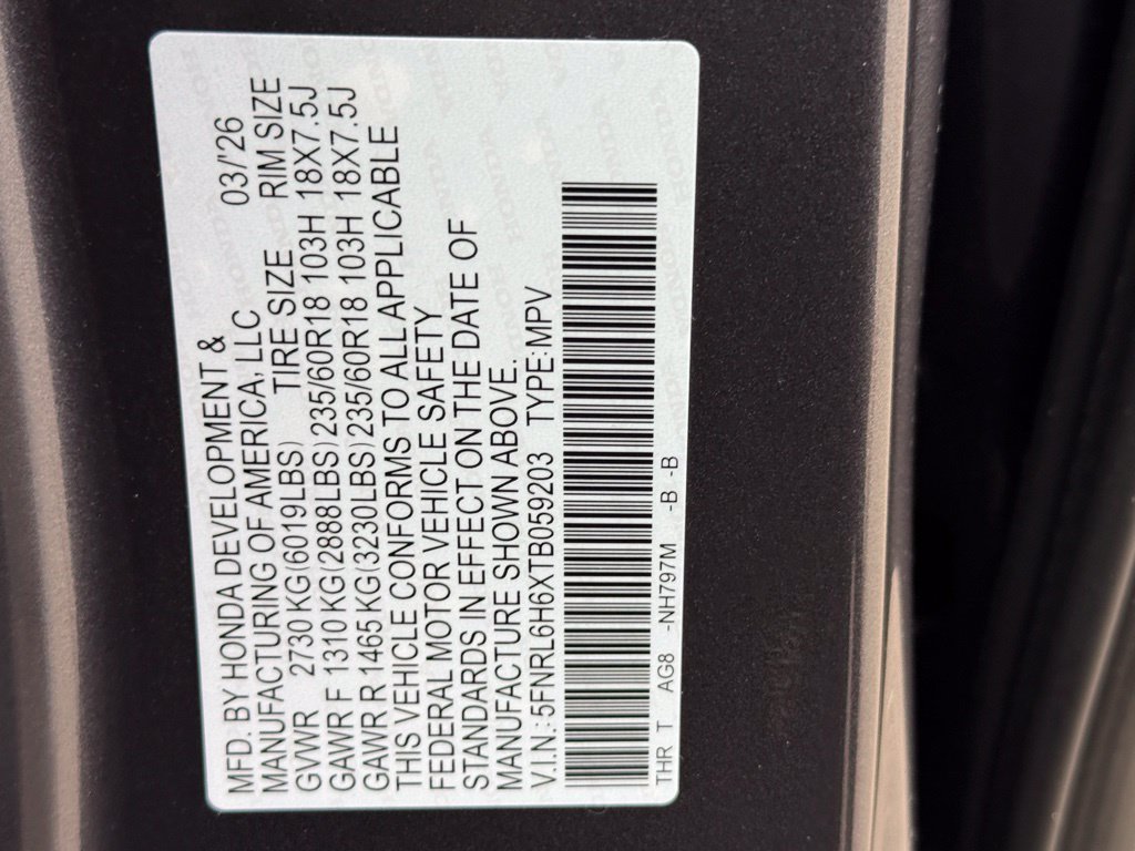 New 2026 Honda Odyssey EX-L image 28