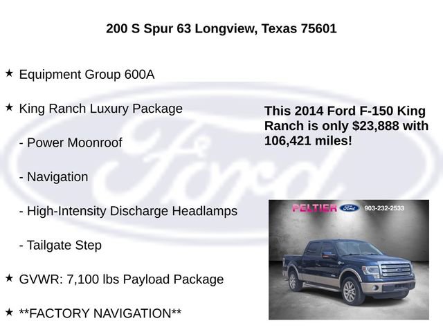 Used 2014 Ford F150 King Ranch w/ King Ranch Luxury Package RWD image 5