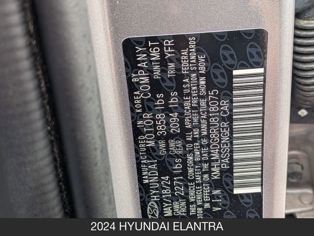 Used 2024 Hyundai Elantra SEL FWD image 31