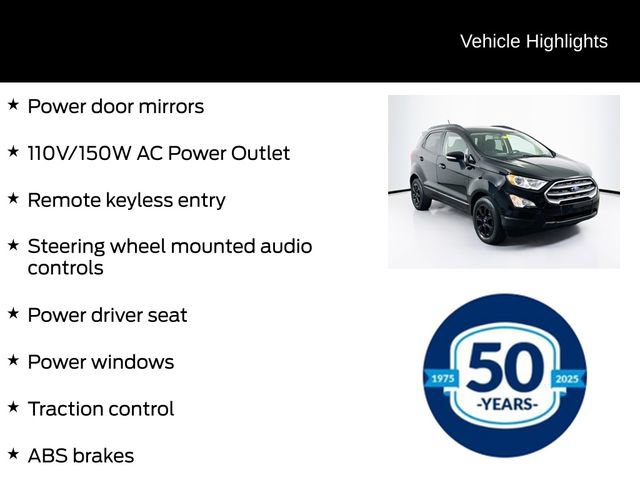 Used 2019 Ford EcoSport SE w/ SE Convenience Package FWD image 21