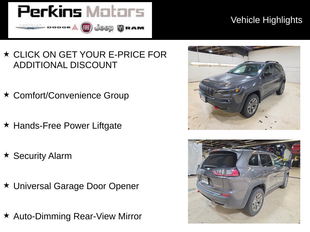 Used 2022 Jeep Cherokee Trailhawk w/ Premium Leather Package AWD/4WD image 15