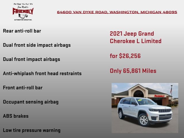 Used 2021 Jeep Grand Cherokee L Limited AWD/4WD image 20