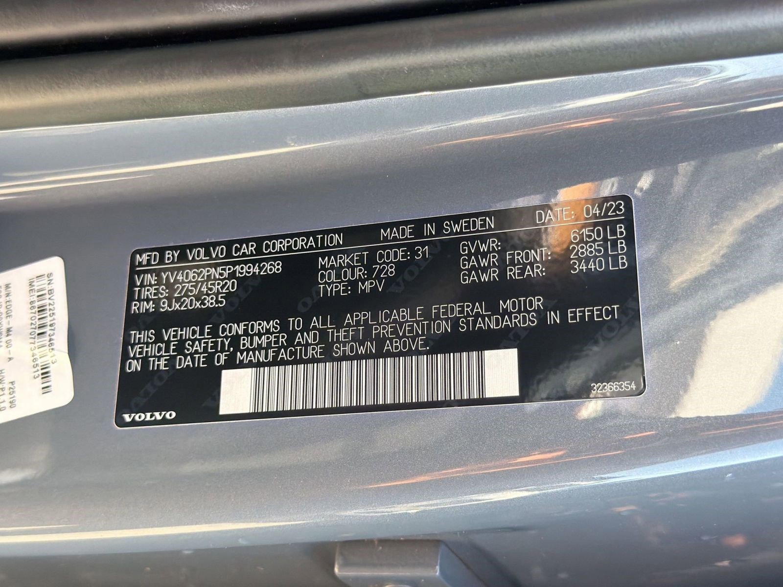 Used 2023 Volvo XC90 B6 Plus w/ Protection Package Premier AWD/4WD image 21