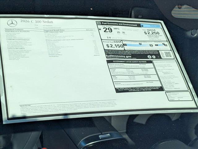 New 2026 Mercedes-Benz C 300 Sedan image 16